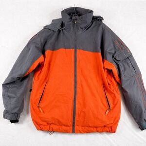 DNA Descente North America Ski Jacket Men's Sz M Orange Gray Snowboard SEE NOTE